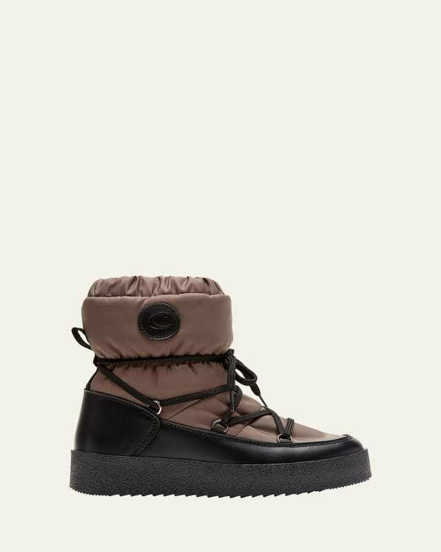 Easton Nylon Lace-Up Winter Booties